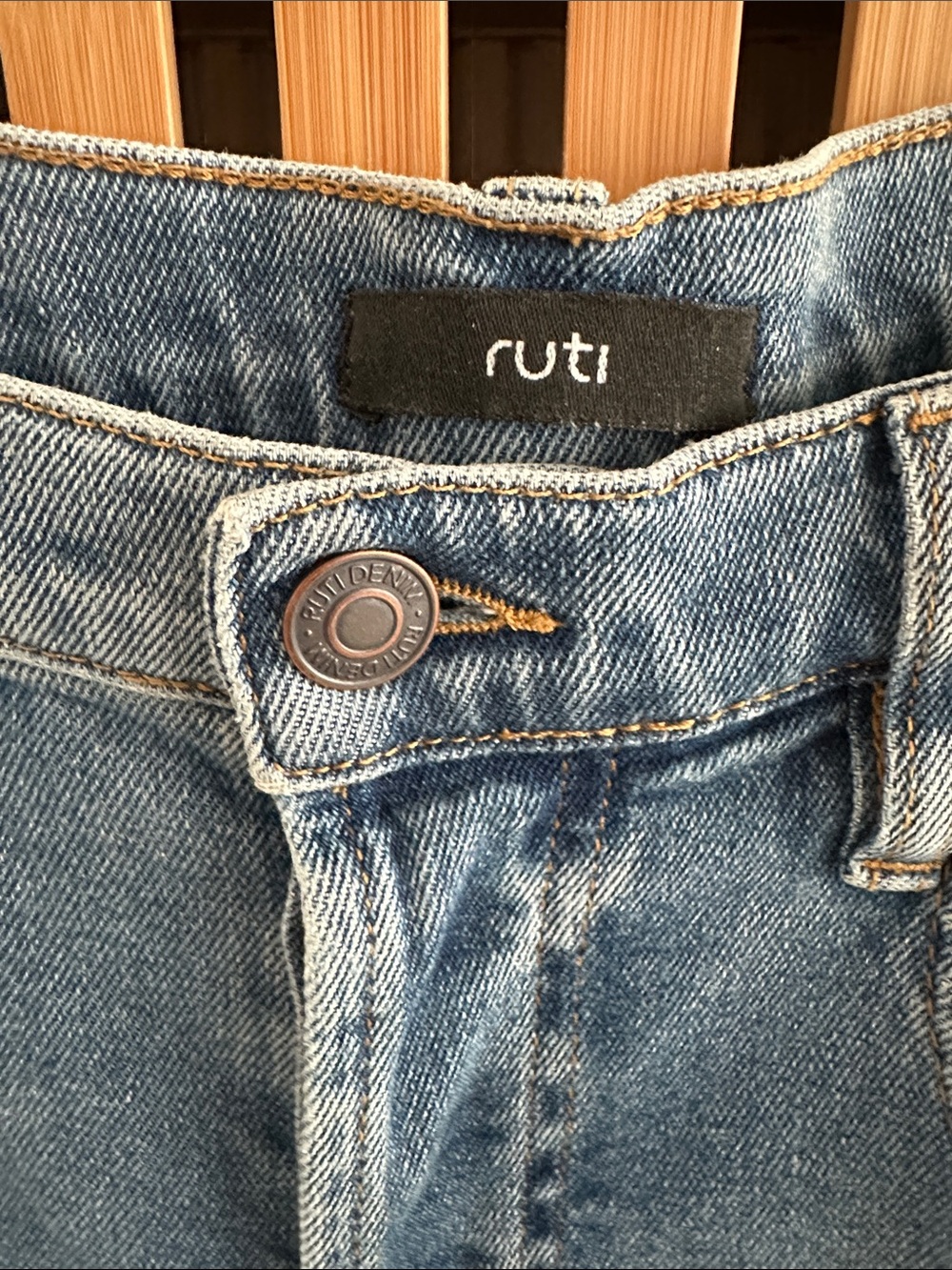Wide Leg Distressed Blue Denim Jeans - n:philanthropy - Picture 2 of 12